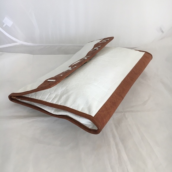 ORLANE white leather clutch - Picture 3 of 8
